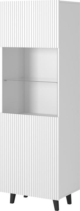 Actual product image Cama Display cabinet PAFOS 60x40x182 cm white matt (60 x 40 x 182 cm)