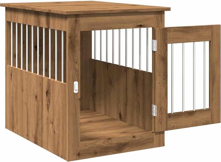 Actual product image vidaXL Dog cage in furniture style Artisan oak 55x75x65 cm wood-based material