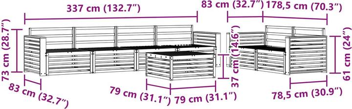 Produktbild vidaXL Outdoor-Sofa