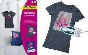 Actual product image Avery Zweckform My Design T-Shirt Transfer for Dark Textiles (8 x, A4)