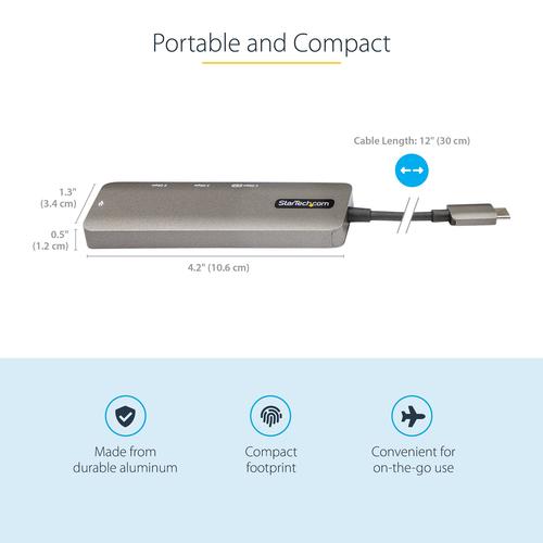 Produktbild StarTech DKT30CHPD3 (USB-C, 4 Ports)