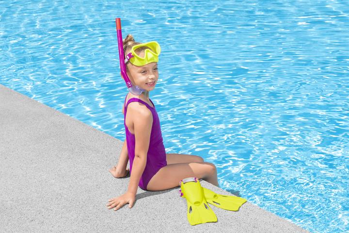 Produktbild Bestway Tauchset Blaue Maske, Flossen, Schlauch 25039