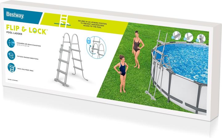 Actual product image Bestway Flip & Lock™ Above Ground Pool Ladder 1.07 m