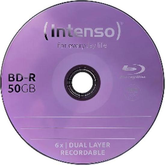 Image du produit Intenso 1x25 BD-R 50GB imprimable 6x Speed, Cakebox (25x)