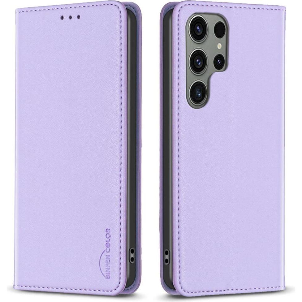 Binfen Color Galaxy S25 Ultra - BINFEN Flip Case Hülle (Samsung Galaxy S25 Ultra), Smartphone Hülle, Violett