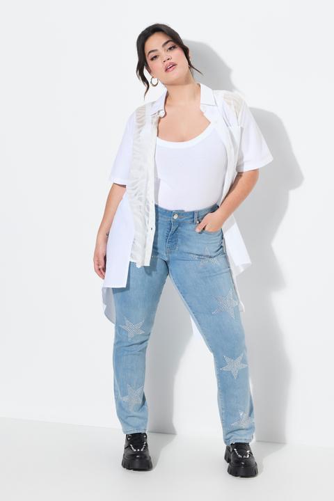 Produktbild Angel of Style Jeans, Straight Fit, Sterne, 5-Pocket (58)