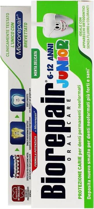 Produktbild Biorepair Junior Zahnpasta 6-12 Jahre Fluoridfrei mit Vitamin E Antioxidans für gesundes Zahnfleisch Ref