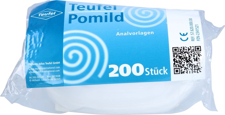 Produktbild Teufel Pomild Analvorlagen Schutz für Haut und Wäsche, 200 St. Vorlagen (200 x)