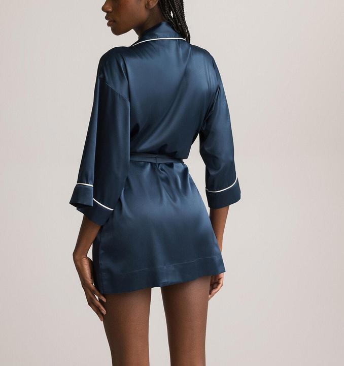 Actual product image La Redoute Collections Satin kimono with 3/4 sleeves (48, 50)