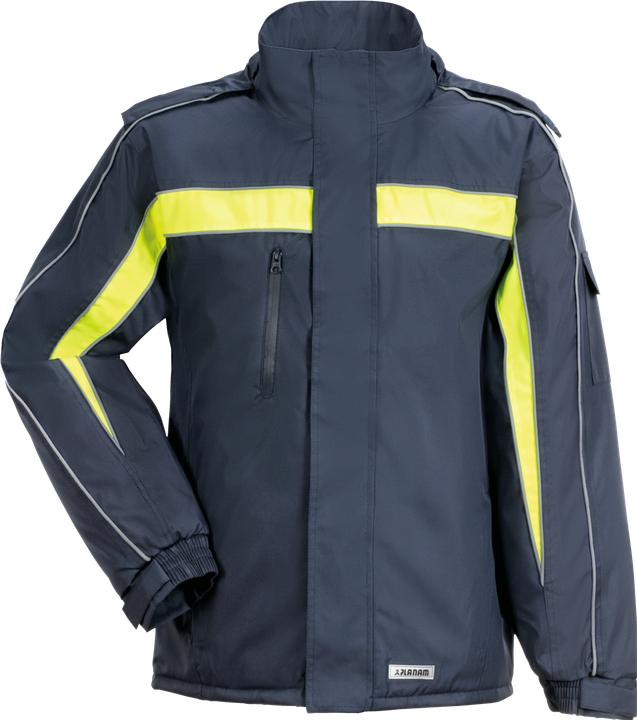 Actual product image Planam Cosmic jacket navy/yellow L XL (XL)