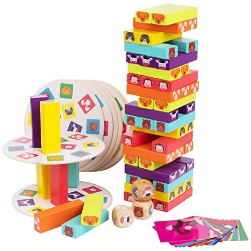Produktbild Activity Board Holzspielzeug ab 3 Jahren, Wackelturm Kinderspielzeug ab 3 Jahren, Lernspielzeug, Holzspielzeug
