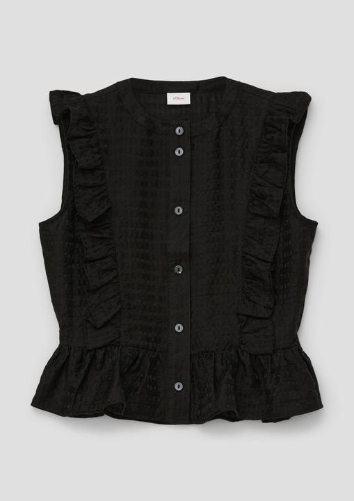 Produktbild s.Oliver Bluse Volantbluse aus Viskosemix (M)