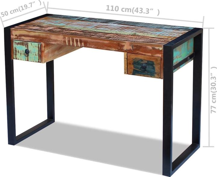 Image du produit vidaXL Schreibtisch (50 x 110 x 77 cm)