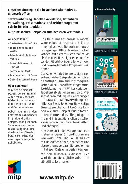 Actual product image LibreOffice 7.3 (German, Winfried Seimert, 2022)