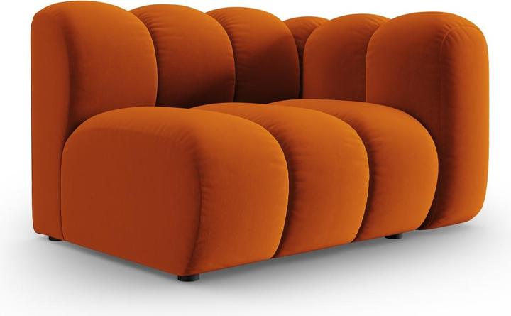 Actual product image Micadoni Velvet Modul Right, "Lupine", 1 Seat, 115x95x70Made in Europe (1-seater, Modular sofa)