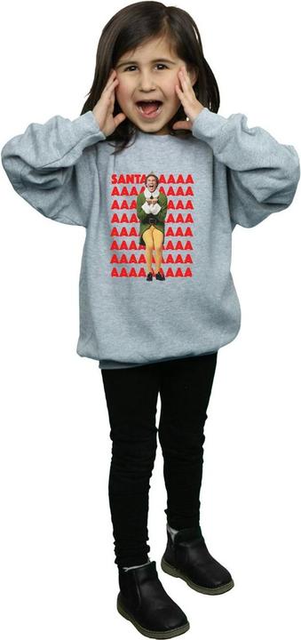 Produktbild Elf Buddy Santa Scream Sweatshirt Mädchen (140, 146)