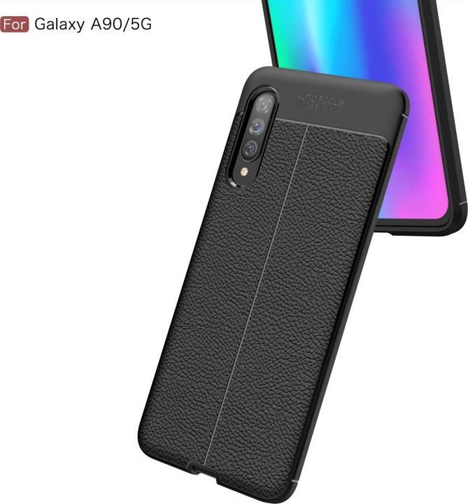 Produktbild Screenguard Samsung Galaxy A90 5G Hülle Leather Design TPU Cover (Samsung Galaxy A90 5G)