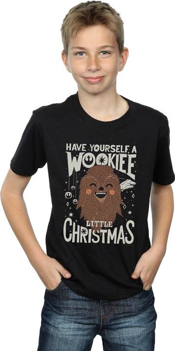 Actual product image Star Wars Boys Wookiee Little Christmas T-Shirt (116)