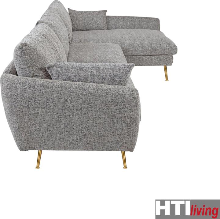 Produktbild HTI-Living Ecksofa Antonius Webstoff Grau rechts (Ecksofa)