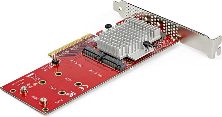 Image du produit StarTech .com x8 Adaptateur SSD double M.2 PCIe