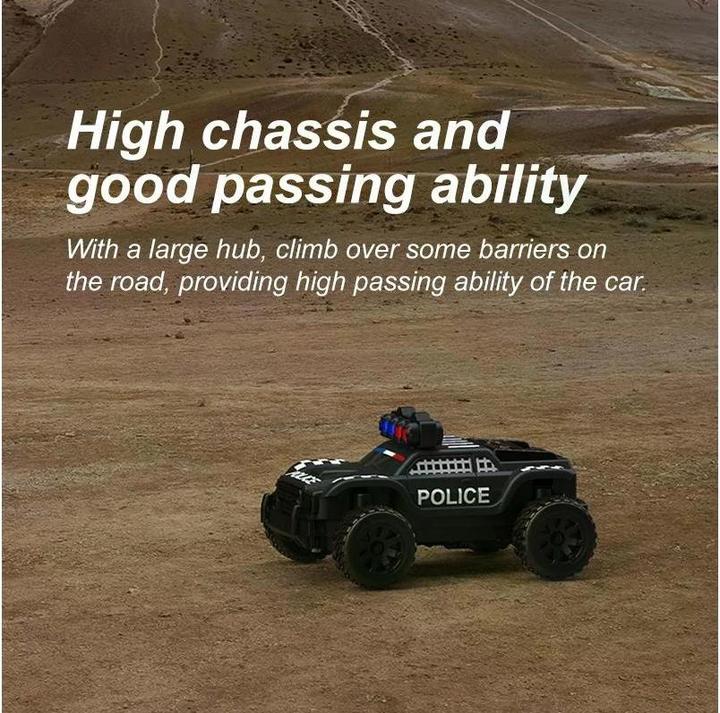 Produktbild Turbo Racing Micro Monster Truck C82, Police, RTR, 1:76 (RTR Ready-to-Run)