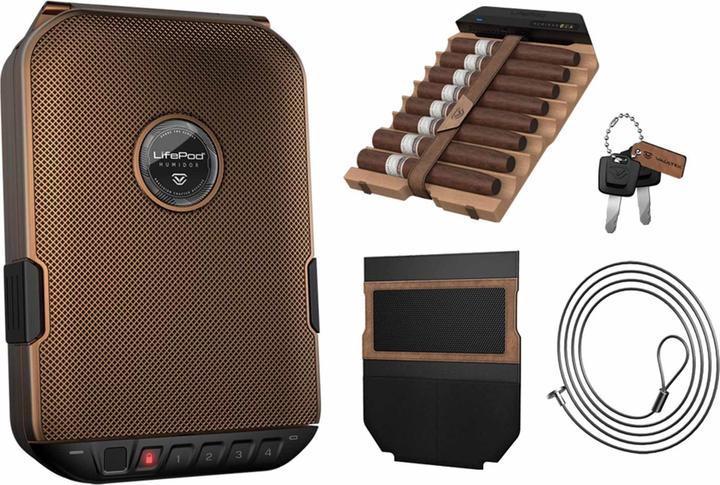 Actual product image Vaultek LifePod Humidor 2.0 Biometric BLE Black (9)