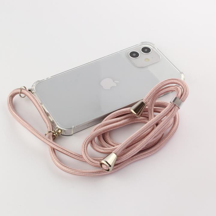 Immagine prodotto PhoneLook Coprire la gomma trasparente con la corda rosa (Apple iPhone 12)