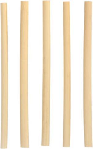 Papstar 100 Cocktail Trinkhalme Schilf "pure" Ø 7 mm · 15 cm (100 x)