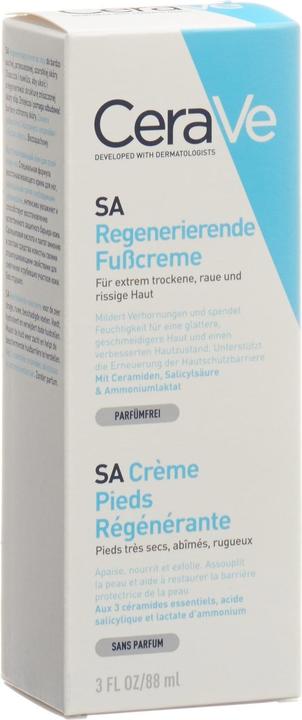 Image du produit CeraVe SA Crème Pieds Régénérante (Crème et gel pour les pieds, 88 ml)