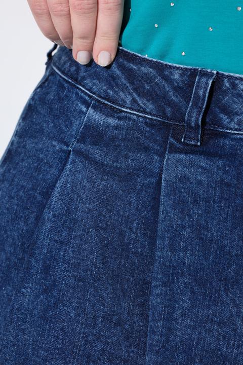 Image du produit Miamoda Jeans-Midirock, A-Linie, Knopfleiste (50)