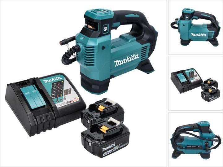 Immagine prodotto Makita DMP 181 RM Compressore a batteria 18 V 11,1 bar + 2x batteria 4,0 Ah + caricatore