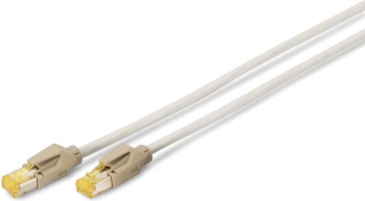 Produktbild Digitus CAT 6A S-FTP Patchkabel DRAKA UC 900 SS FRNC, TM31 Cu, LSZH, AWG 27/7, Länge 7 m, Grau (S/FTP, CAT6a, 7 m)