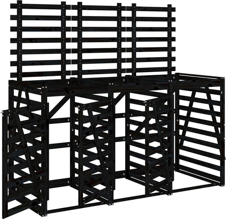 Actual product image vidaXL Mülltonnenbox für 3 Tonnen