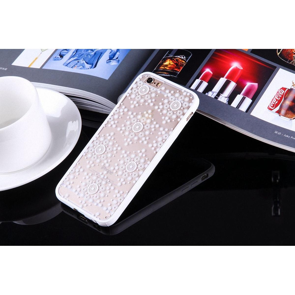 Thumbnail - König Design Apple iPhone 7 Plus Handy Hülle Mandala Case Schutzhülle Motiv Flocken Weiss Neu (Apple iPhone 7 Plus), Sma...