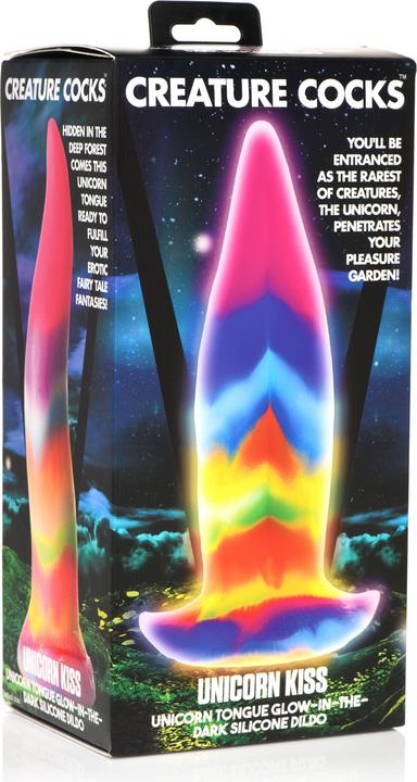 Actual product image Creature Cocks Glowinthedark Unicorn Tongue Dildo
