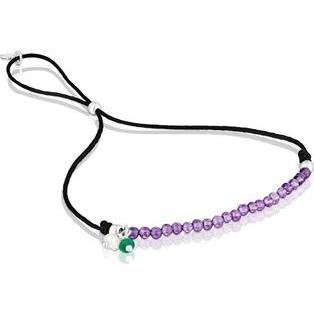 Tous, Armschmuck, Fashionable cord bracelet with amethysts Camille 1003870100
