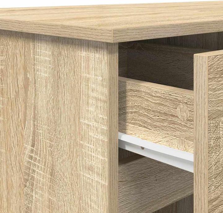 Image du produit vidaXL Bureau Chêne Sonoma 140x49x76 cm Matériau dérivé du bois