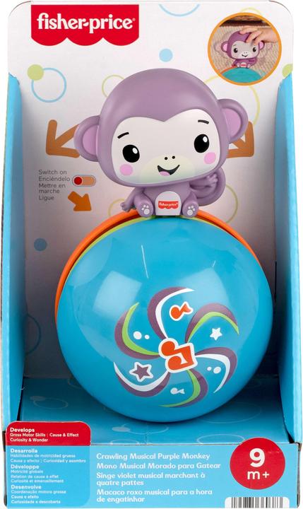 Image du produit Fisher-Price Crawl & Go Monkey (Allemand, Anglais, Danois, Espagnol, Finlandais, Français, Grec, Hongrois, Italien, Néerlandais, Norvégien, Polonais, Portugais, Russe, Slovaque, Suédois, Tchèque, Turc)