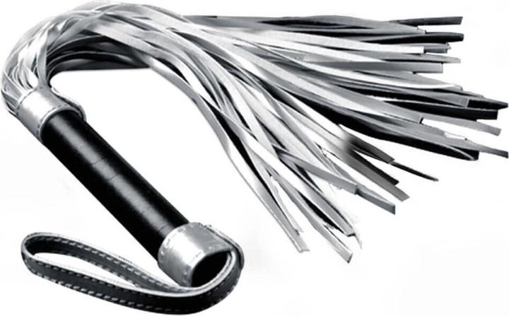Produktbild Lovetoy Flogger Kunstleder Silber und Schwarz