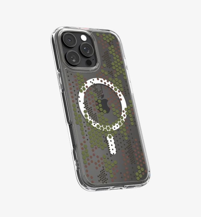 Actual product image Spigen Ultra Hybrid MagFit iPhone 16 Pro Case Digital Camo (Apple iPhone 16 Pro)