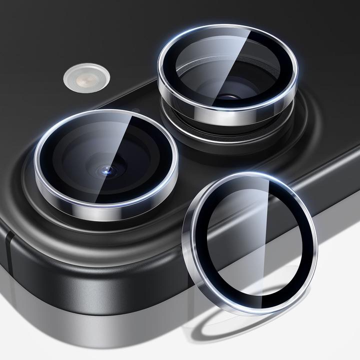 Produktbild ESR Armorite Camera Lens Protectors for iPhone17/16/16 Plus, Clear (1 Stk., Apple iPhone 16, Apple iPhone 16 Plus, Apple iPhone 17)