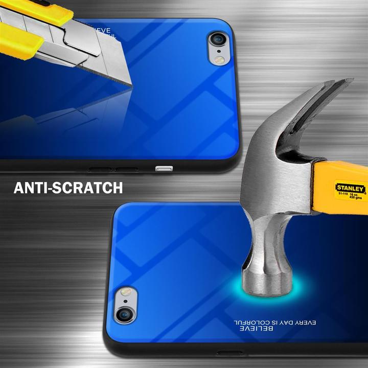 Produktbild Cadorabo TPU 2 Farben Glas Cover (Apple iPhone 6 Plus)
