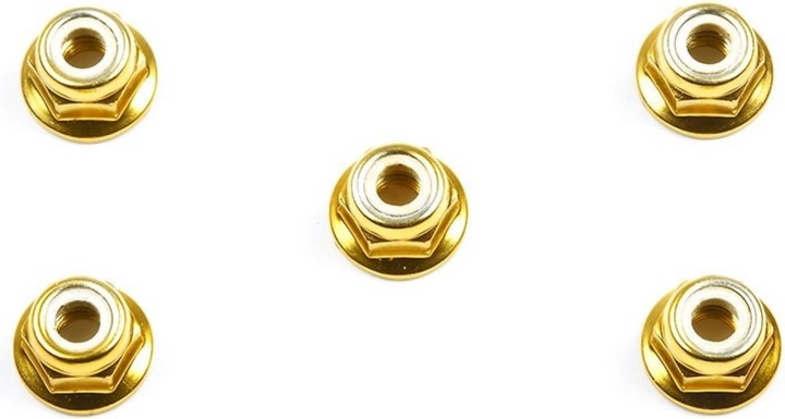 Immagine prodotto Tamiya Dado di arresto 4mm Alu anodizzato oro (5)
