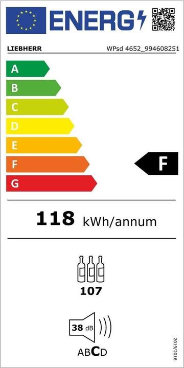 Label énergétique Liebherr WPsd4652-20 Vinidor