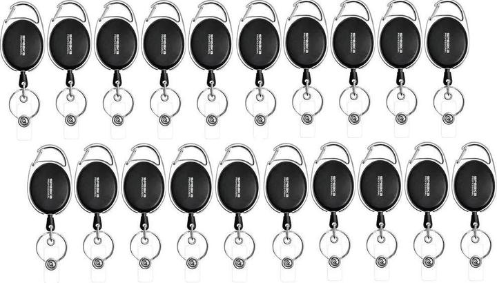 SpeaKa Professional SP-12886348 yoyo pour porte-badge (L x l) 55 mm x 36 mm Sch