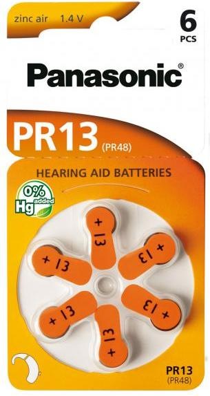 Actual product image Panasonic Hearing aid batteries PR13 (60 pcs., 13)