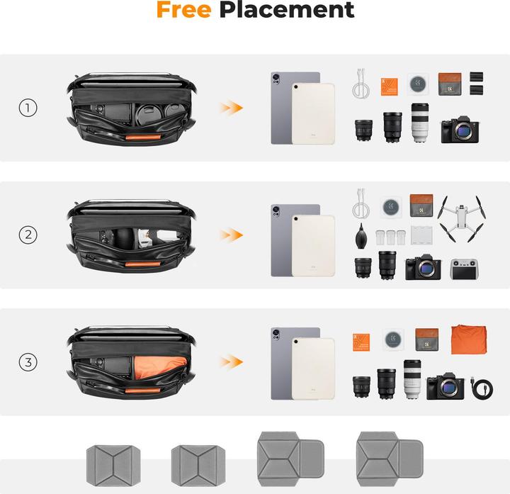Produktbild K&F Concept Urban Wander 01 (Kamera Schultertasche, 12 l)