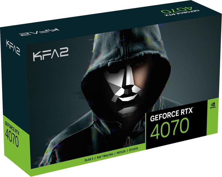 Produktbild KFA2 PCIe GeForce RTX™ 4070 2X 1-Click OC 12GB GDDR6 192-bit DP*3/HDMI DLSS 3 (12 GB)