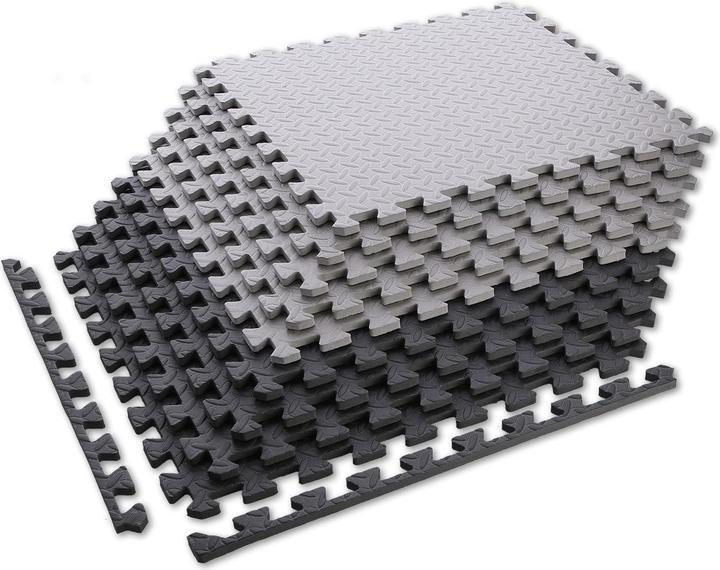 Produktbild HMS Faltbare Trainingsmatte Premium MP12, hellgrau (12 mm)