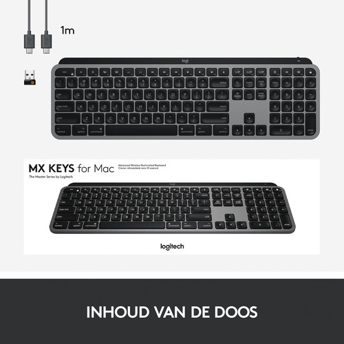 Produktbild Logitech MX Keys for Mac (Eng. Int., Kabellos)